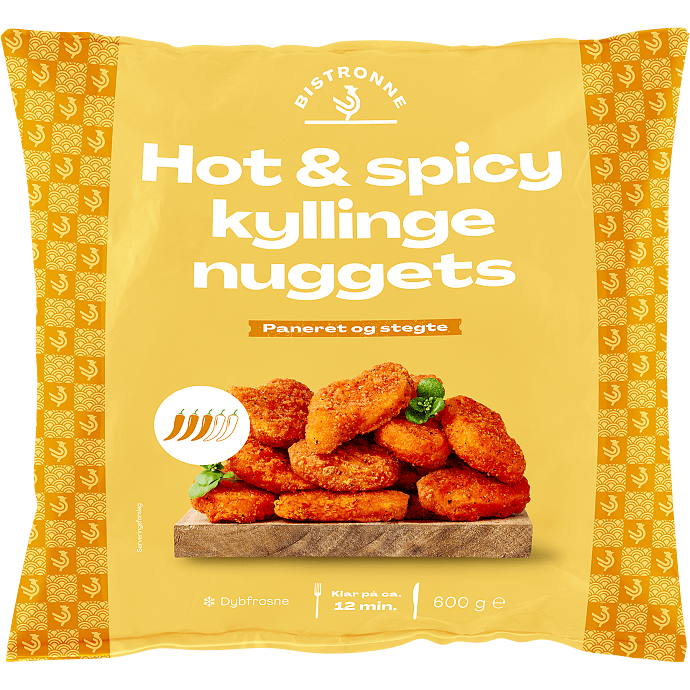 Kyllingenuggets m. krydderi