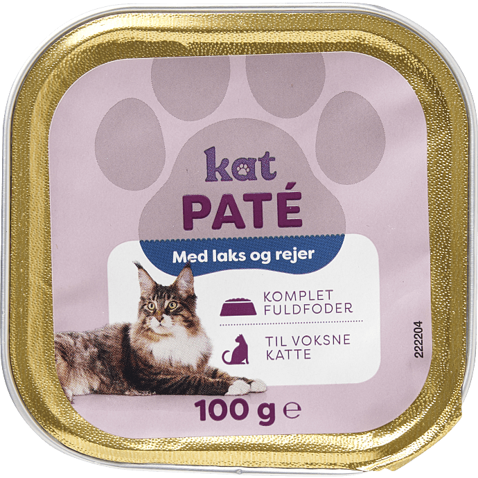 Kattepaté m. laks