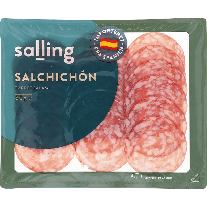 Lufttørret salami i skiver