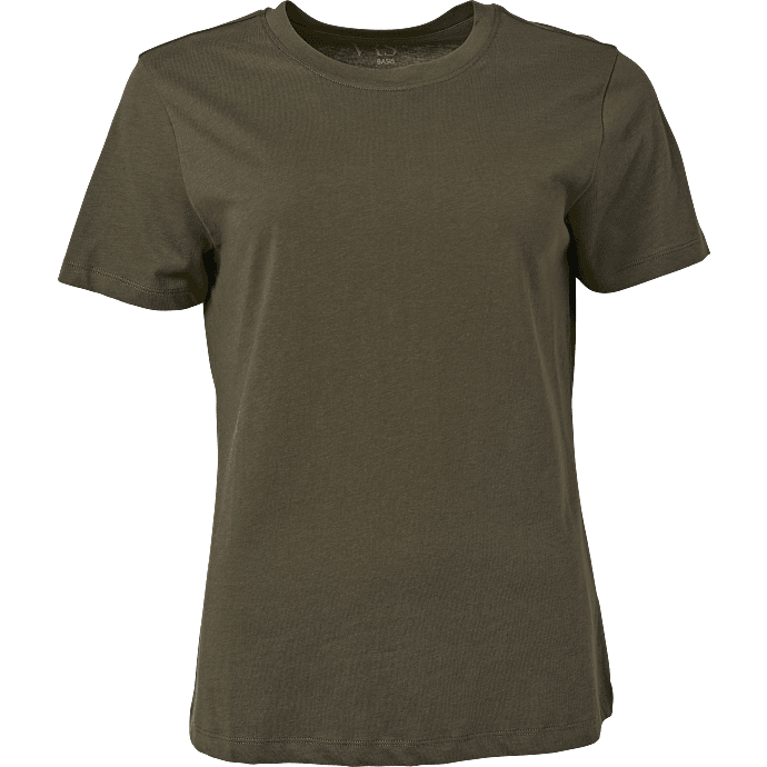 VRS dame T-shirt str. L - oliven