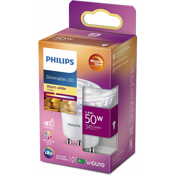 Philips LED 3,8W - dæmpbar