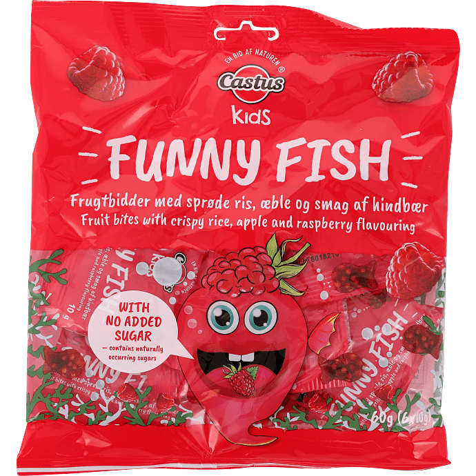 Frugtsnacks m. hindbær