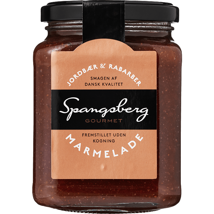 Jordbær- og rabarbermarmelade