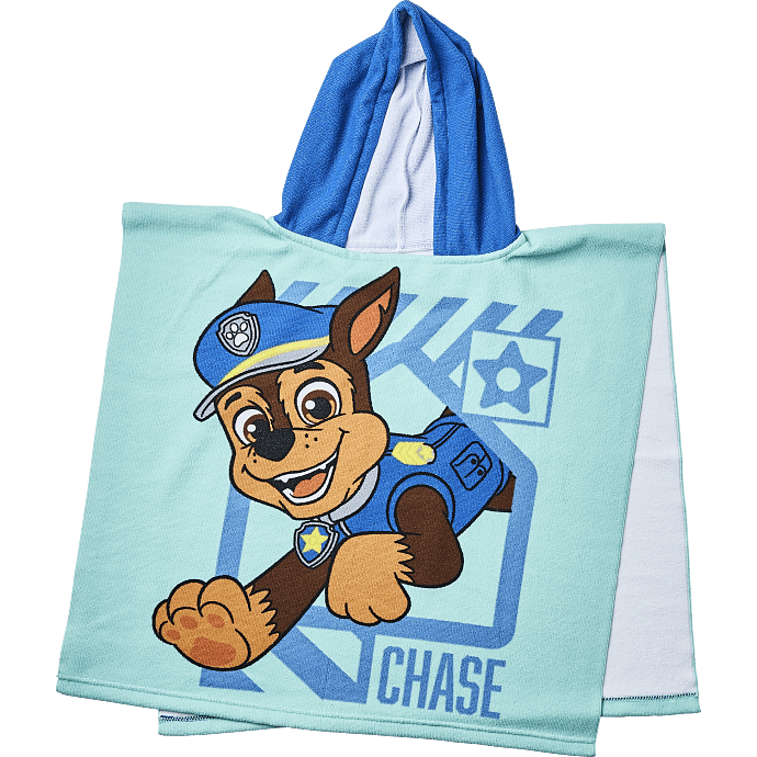 Håndklæde m. hætte Paw Patrol - blå