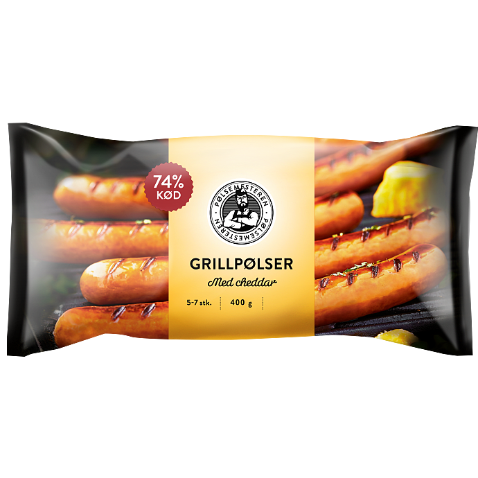 Grillpølser m. ost