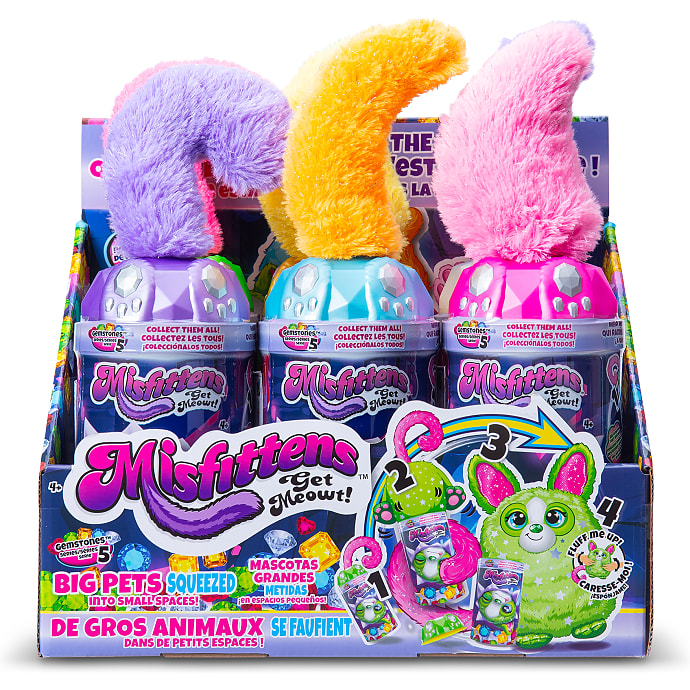 Misfittens katte bamse - flere varianter - assorteret