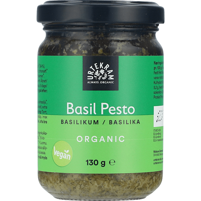 Basilikumpesto vegansk øko