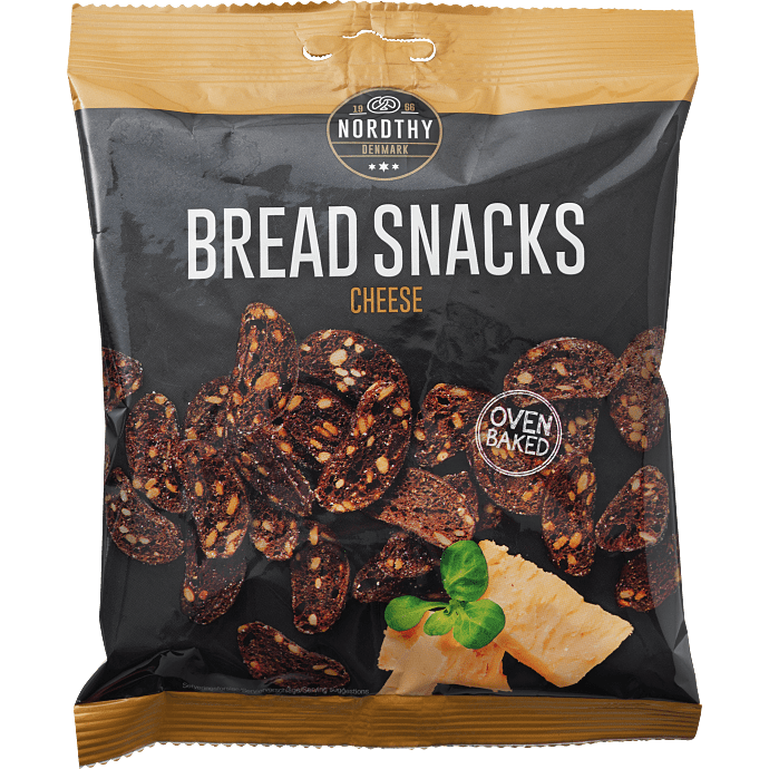 Rugbrødssnacks m. ost