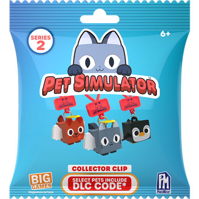 Pet simulator collector clips S2 - flere varianter - assorteret