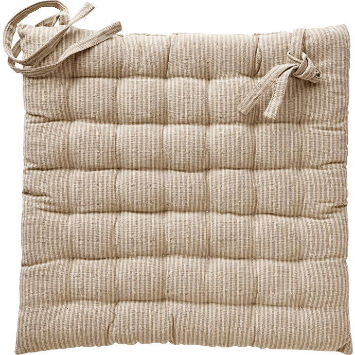 Siddehynde - beige med striber