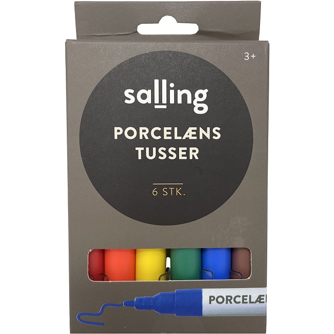 Porcelænstusser - standard farver