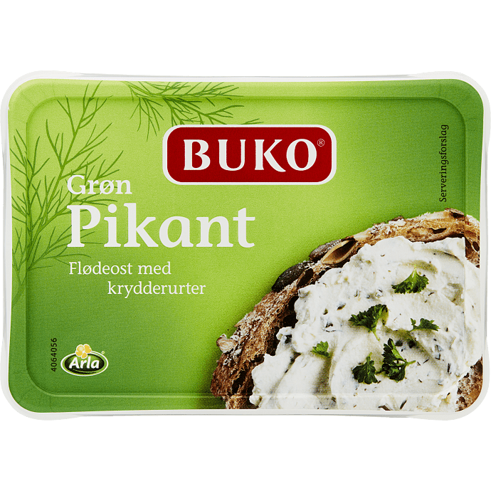 Flødeost m. grøn pikant 23% fedt