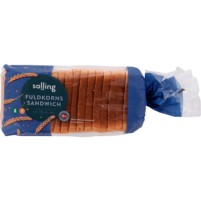 Fuldkornssandwichbrød