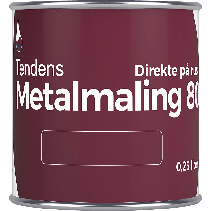 Tendens metalmaling 80 blank 0,25 liter