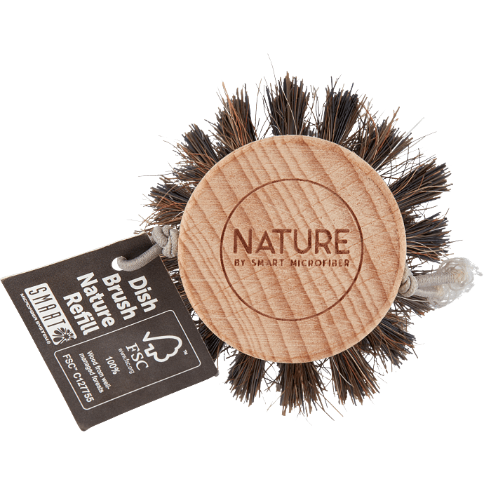 Opvaskebørste m. naturhår refill