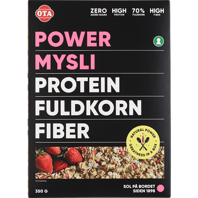 Ristet mysli m. højt proteinindhold