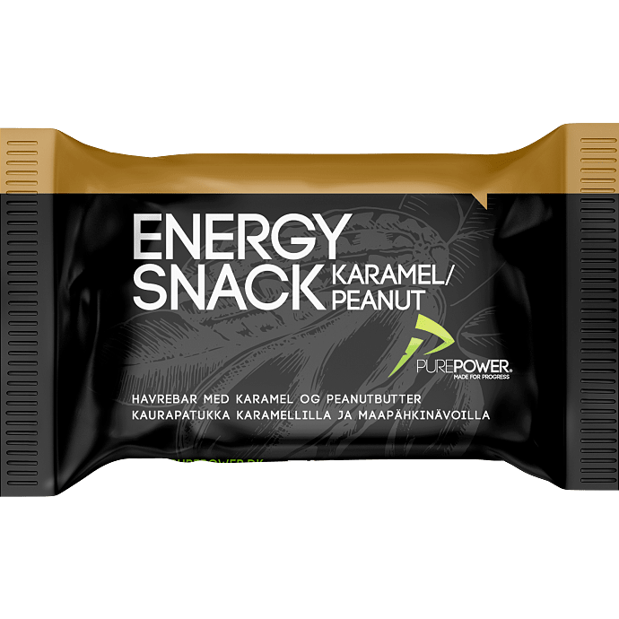Energibar m. karamel og peanut