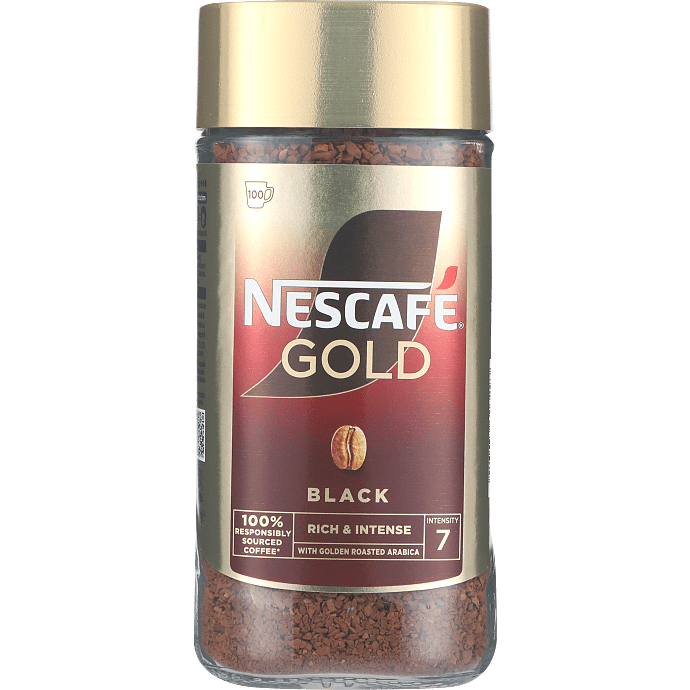 Black instant kaffe