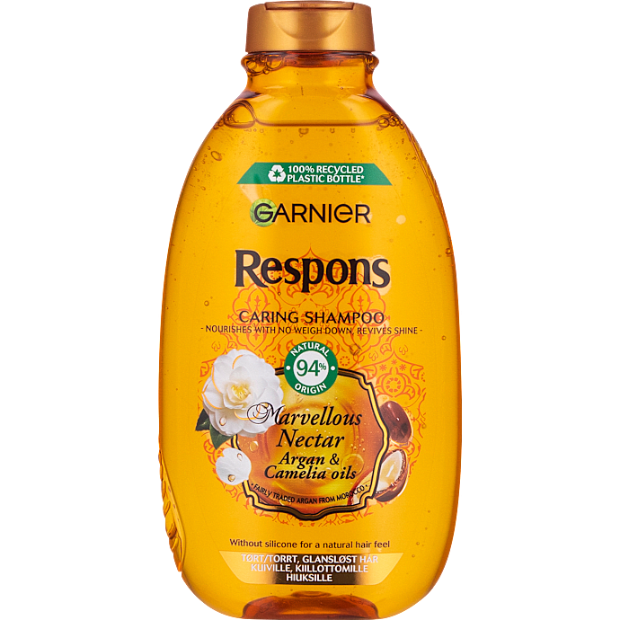Caring shampoo m. argan- og kameliaolie tørt og glansløst hår