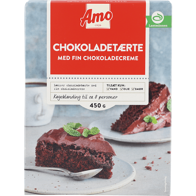 Chokoladetærte m. chokoladecreme