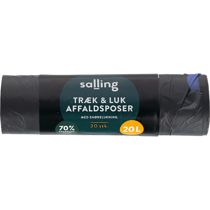 Affaldsposer m. snøreluk 20 L
