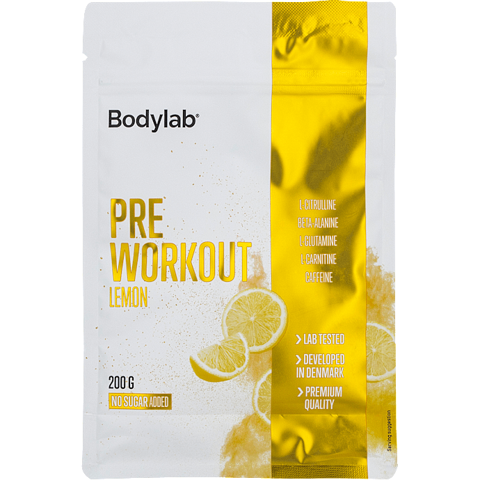 Pre Workout-pulver Lemon