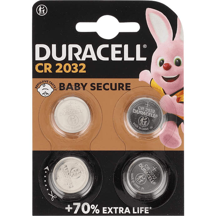 Duracell knapcelle CR 2032 batterier 4-pak