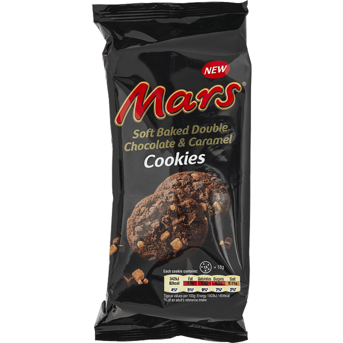 Cookies m. chokoladestykker og karamel