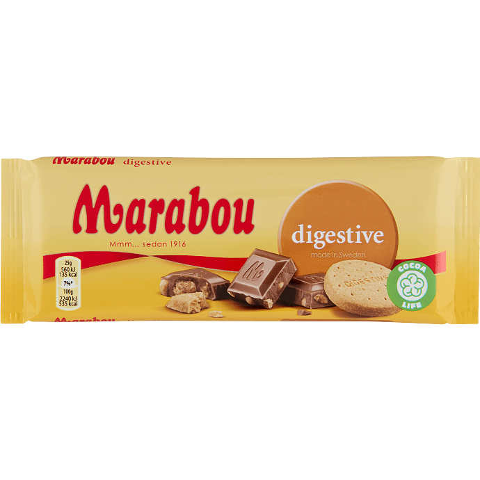 Mælkechokolade m. digestive kiks