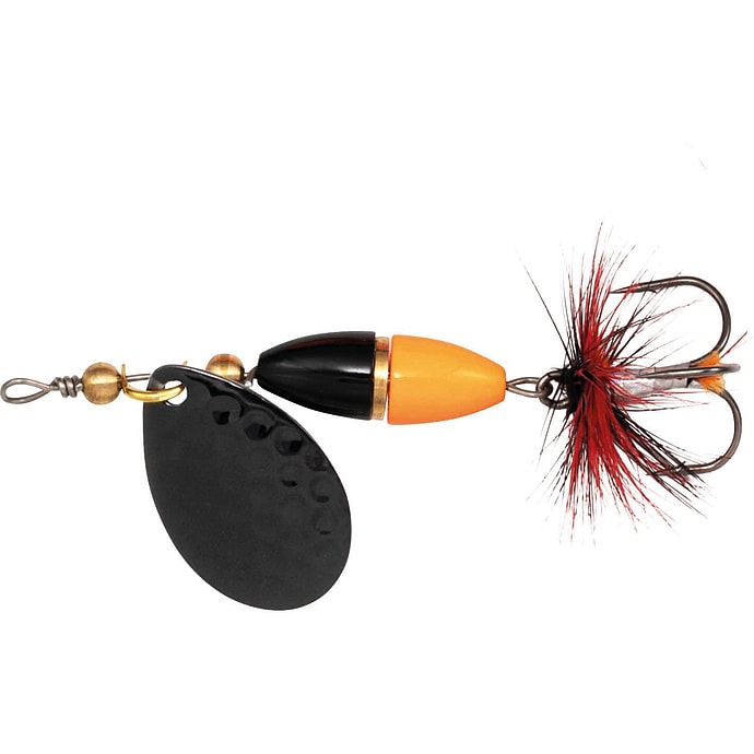 Kinetic fizz 19g spinner - sort/orange/guld