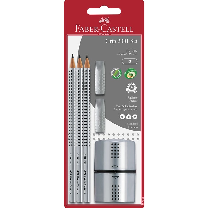 Faber-Castell grip blyantsæt med 6 dele