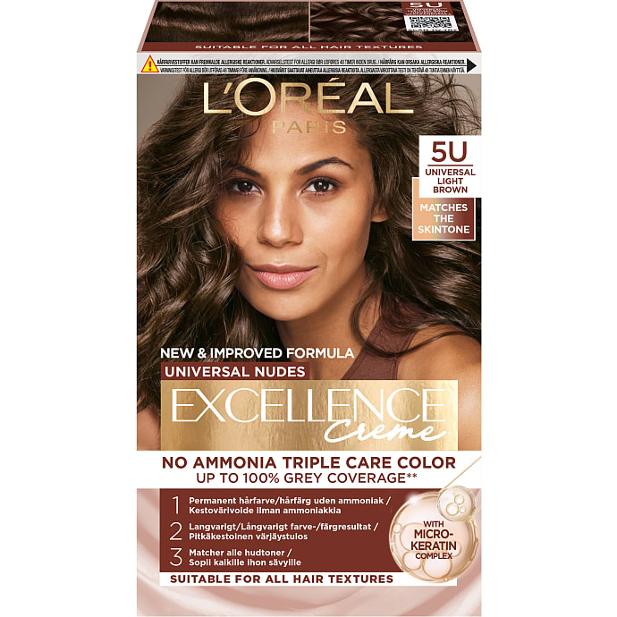 Permanent hårfarve 5U Light Brown