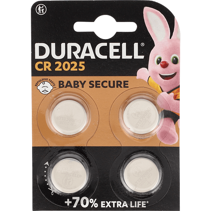 Duracell knapcelle CR 2025 batterier 4-pak