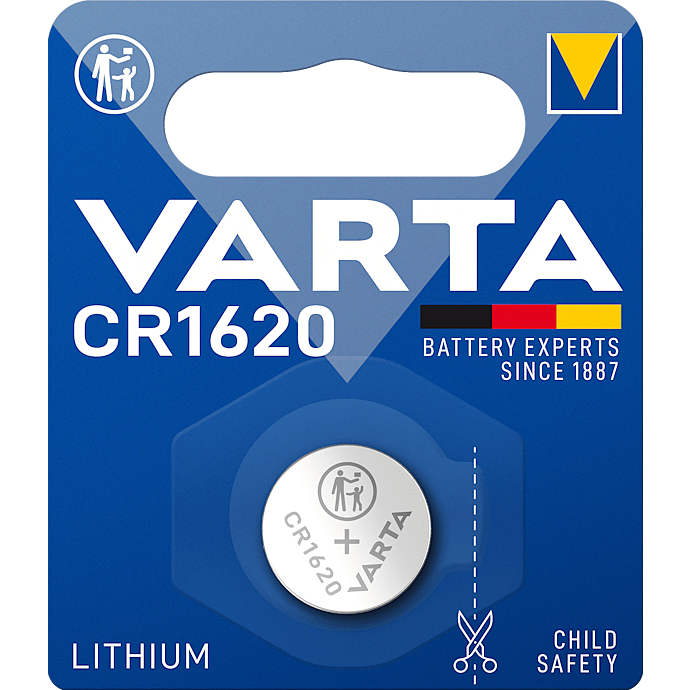 Varta cr 1620 button cell battery