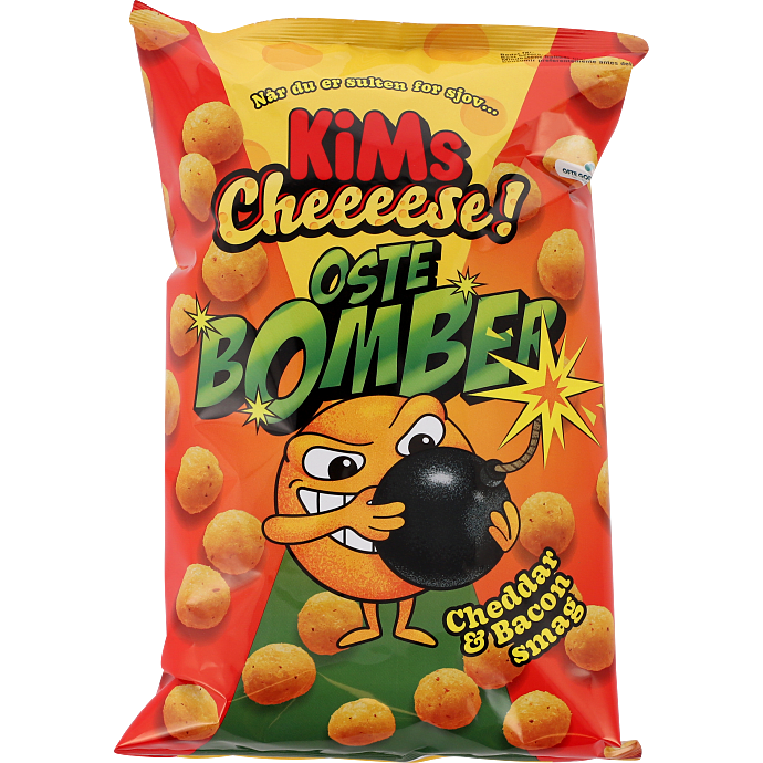 Majschips m. cheddar og bacon