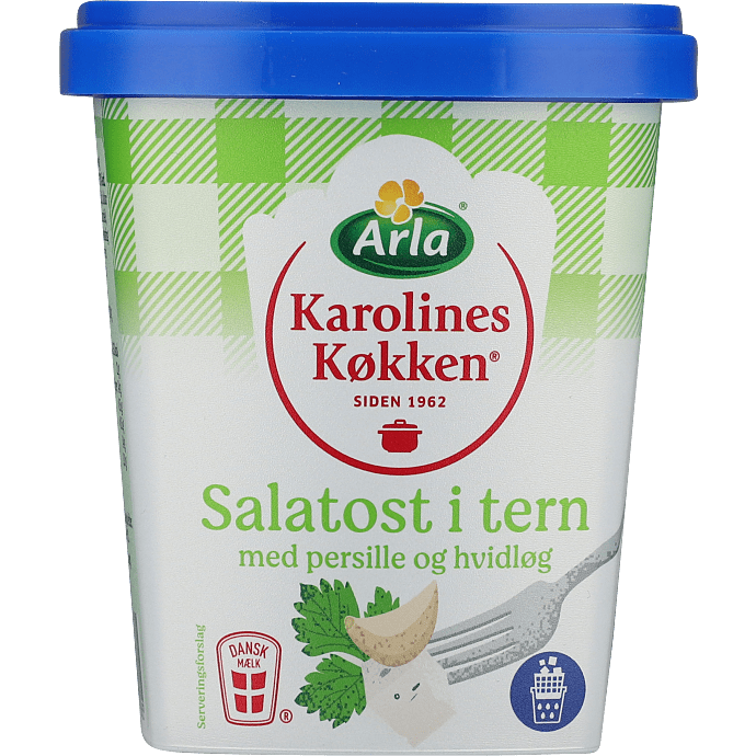 Salatost i tern m. persille og hvidløg 21% fedt