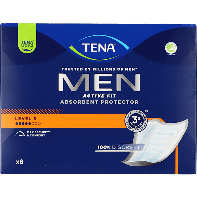 Absorberende beskyttelsesindlæg til mænd