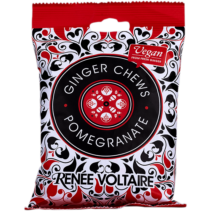 Chew stykker m. ingefær- og granatæblesmag