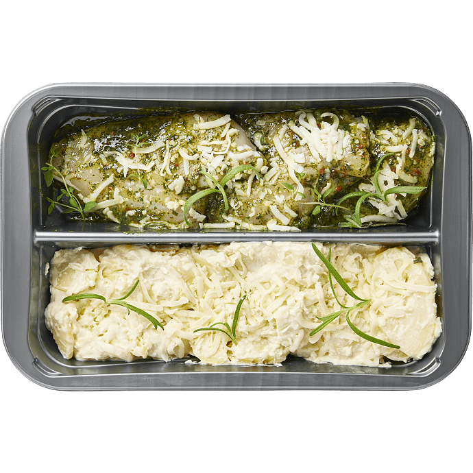 Kylling m. urtemarinade og flødekartofler