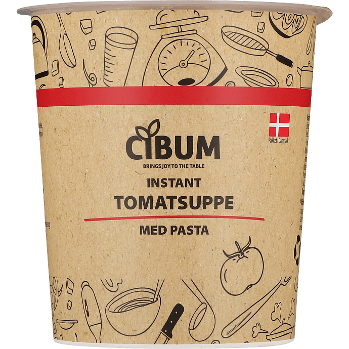Tomatsuppe m. pasta