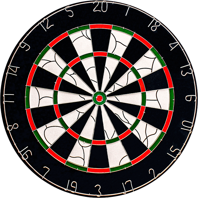 Bull's Bristol dartskive med pile