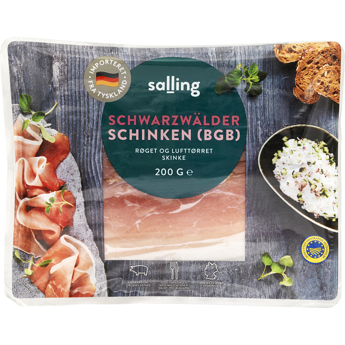 Schwarzwald skinke i skiver