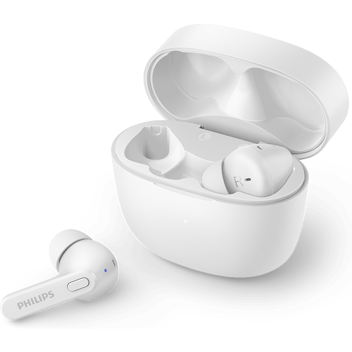 Philips TAT2206WT ægte trådløse øretelefoner med mikrofon - hvid