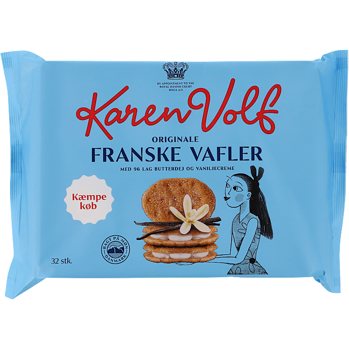 Franske vafler m. vaniljecreme