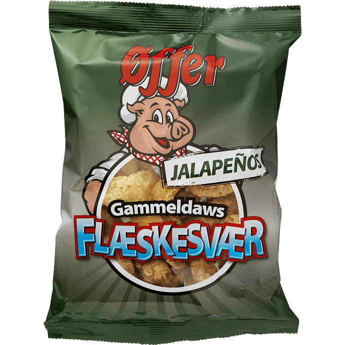 Flæskesvær m. jalapeño