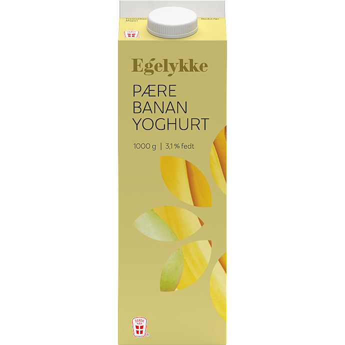 Yoghurt m. pære og banan 3,1% fedt