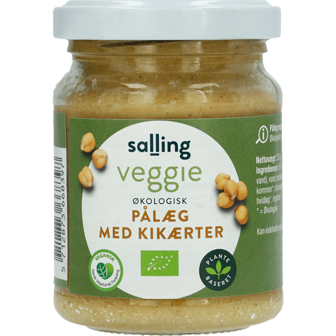 Smørepålæg m. kikærter vegansk øko