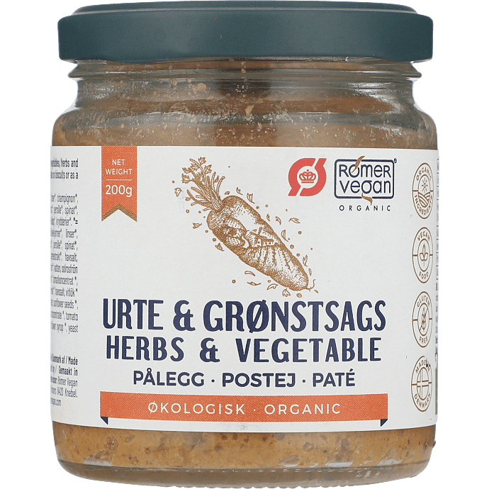 Smørepålæg m. urter og grøntsager vegansk øko