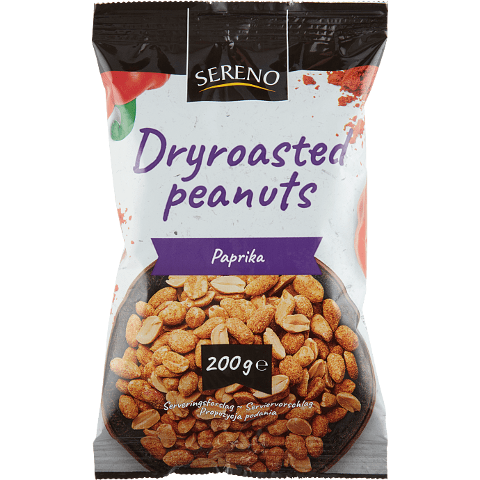Ristede peanuts m. paprika
