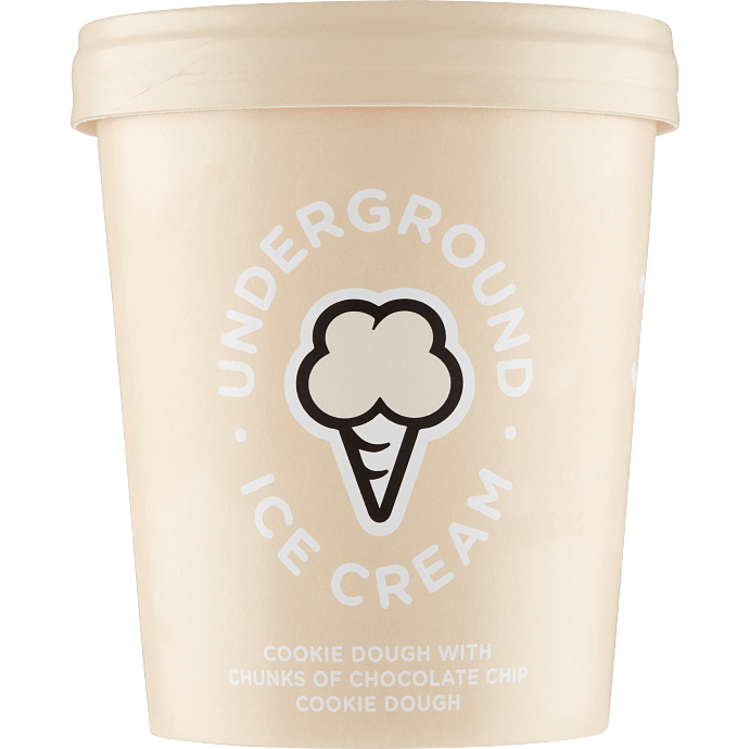 Mælkeis m. cookie dough